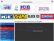 Tablet Screenshot of iceexpress.com